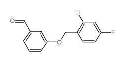 3-[(2-氯-4-氟苄基)氧基]苯甲醛结构式