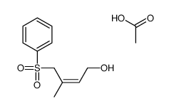 acetic acid,4-(benzenesulfonyl)-3-methylbut-2-en-1-ol Structure