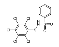 n-(2,3,4,5,6-pentachloro-phenylsulfanyl)-benzenesulfonamide结构式