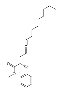 methyl 2-phenylselanyltetradeca-4,5-dienoate结构式