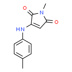1H-Pyrrole-2,5-dione, 1-methyl-3-[(4-methylphenyl)amino]- (9CI)结构式