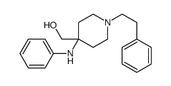 [4-anilino-1-(2-phenylethyl)piperidin-4-yl]methanol结构式
