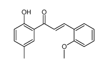 1-(2-hydroxy-5-methylphenyl)-3-(2-methoxyphenyl)prop-2-en-1-one Structure