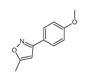 3-(4-甲氧基苯基)-5-甲基异噁唑结构式