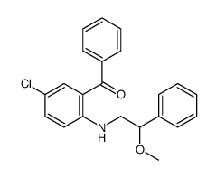 [5-chloro-2-[(2-methoxy-2-phenylethyl)amino]phenyl]-phenylmethanone Structure