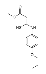 methyl N-[(4-propoxyphenyl)carbamothioyl]carbamate结构式