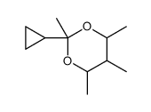 2-cyclopropyl-2,4,5,6-tetramethyl-1,3-dioxane结构式