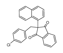 2-(1-Naphthyl)-2-(p-chlor-benzyl)-1,3-indandion Structure
