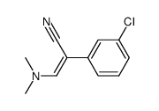 3-(dimethylamino)-2-(3-chlorophenyl)acrylonitrile结构式