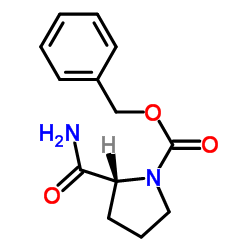Benzyl 2-carbamoyl-1-pyrrolidinecarboxylate Structure