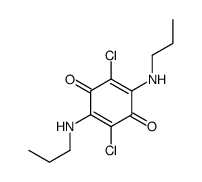 2,5-dichloro-3,6-bis(propylamino)cyclohexa-2,5-diene-1,4-dione Structure