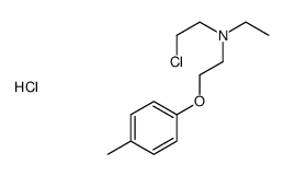 2-chloroethyl-ethyl-[2-(4-methylphenoxy)ethyl]azanium,chloride Structure