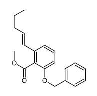 methyl 2-pent-1-enyl-6-phenylmethoxybenzoate结构式