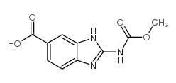 2-((甲氧基羰基)氨基)-1H-苯并[d]咪唑-5-羧酸结构式