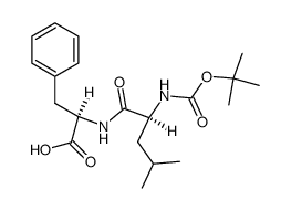 N-Boc-L-leucine-L-phenylalanine结构式