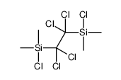 chloro-dimethyl-[1,1,2,2-tetrachloro-2-[chloro(dimethyl)silyl]ethyl]silane Structure