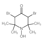 3,5-dibromo-1-hydroxy-2,2,6,6-tetramethyl-piperidin-4-one Structure