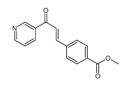 methyl 4-(3-oxo-3-pyridin-3-ylprop-1-enyl)benzoate结构式