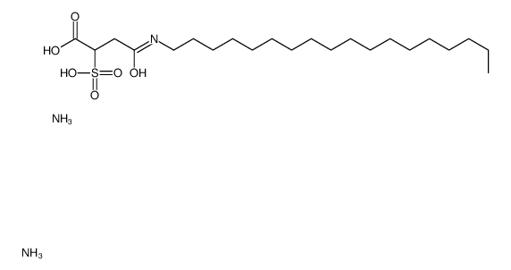 diammonium 4-(octadecylamino)-4-oxo-2(or 3)-sulphonatobutyrate Structure