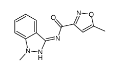 3-Isoxazolecarboxamide,5-methyl-N-(1-methyl-1H-indazol-3-yl)-(9CI)结构式