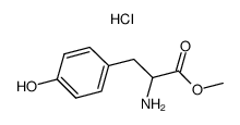 DL-酪氨酸甲酯盐酸盐结构式