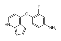 4-(2-FLUORO-4-AMINOPHENOXY)-7-AZAINDOLE结构式