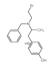 4-[2-(benzyl-(2-bromoethyl)amino)propyl]phenol结构式