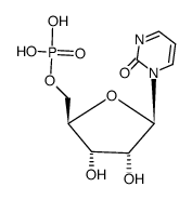 1-(5-O-Phosphono-β-D-ribofuranosyl)pyrimidin-2(1H)-one结构式