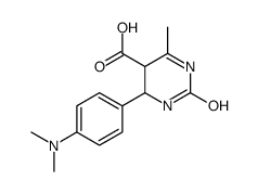 6-[4-(二甲基氨基)苯基]-1,2,5,6-四氢-4-甲基-2-氧代-5-嘧啶羧酸结构式