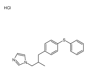 1-[2-methyl-3-[4-(phenylthio)phenyl]propyl]-1H-imidazolium chloride structure