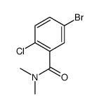 N,N-二甲基5-溴-2-氯苯甲酰胺结构式