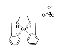 (Cu(I)1,6-bis(2-pyridyl)-2,5-dithiahexane)(ClO4) Structure