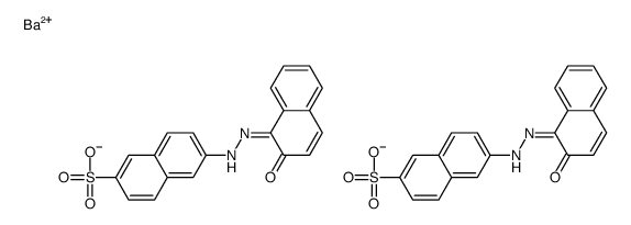 6-[(2-羟基-1-萘基)偶氮]-2-萘磺酸钡结构式
