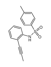 N-[2-(prop-1-yn-1-yl)phenyl]-p-toluenesulfonamide结构式