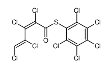 (Z,Z)-2,3,4,5-Tetrachlor-2,4-pentadienthiosaeure-S-pentachlorphenylester结构式