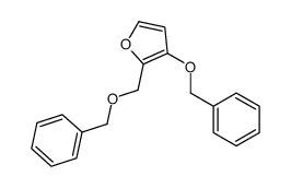 3-phenylmethoxy-2-(phenylmethoxymethyl)furan结构式