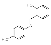 Phenol,2-[[(4-methylphenyl)imino]methyl]-结构式