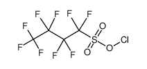 Perfluoro-n-butanesulfonyl hypochlorite结构式