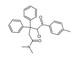 4-chloro-N,N-dimethyl-3,3-diphenyl-4-(p-tolylsulfinyl)butanamide Structure