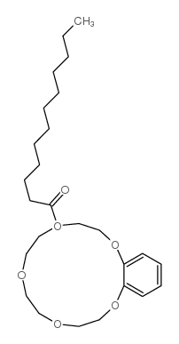 4-lauroylbenzo-15-crown-5 structure