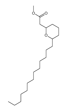 methyl 2-(6-tridecyloxan-2-yl)acetate Structure