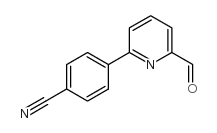 4-(6-甲酰基吡啶-2-基)苯甲腈结构式