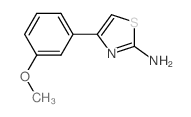 4-(3-甲氧基苯基)-噻唑-2-胺结构式