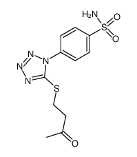 5-[(3-oxobutyl)thio]-1-(4-sulfamoylphenyl)-1,2,3,4-tetrazole Structure