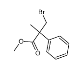 methyl 3-bromo-2-methyl-2-phenylpropanoate Structure