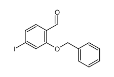 2-(苄氧基)-4-碘苯甲醛结构式