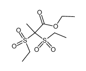 2,2-bis-ethanesulfonyl-propionic acid ethyl ester结构式