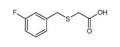 Acetic acid, 2-[[(3-fluorophenyl)methyl]thio] Structure