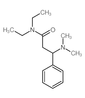 3-dimethylamino-N,N-diethyl-3-phenyl-propanamide结构式