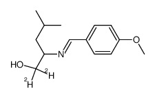 N-(p-Methoxybenzylidene)-2-amino-4-methyl-1-pentanol-d2 Structure